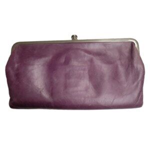 Hobo leather wallet magenta